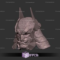 Custom Head STL Batman Samurai Demon
