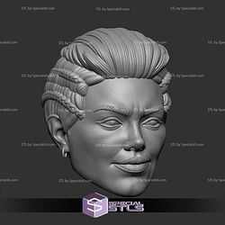 Custom Head STL Black Widow Yelena Belova Smirking