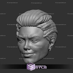 Custom Head STL Black Widow Yelena Belova Smirking
