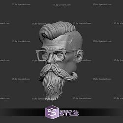 Custom Head STL Collection Barber