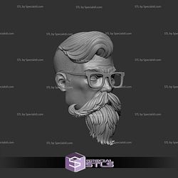 Custom Head STL Collection Barber