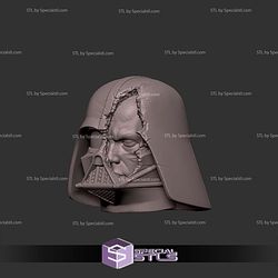 Custom Head STL Darth Vader Damage