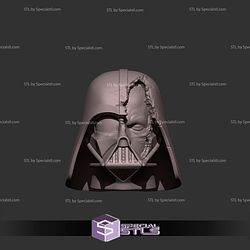 Custom Head STL Darth Vader Damage