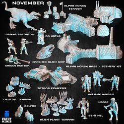November 2021 Print Minis Miniatures