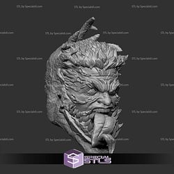 Custom Head STL Eddie Brock Venomized Tongue