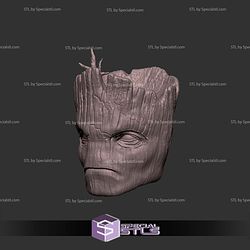 Custom Head STL Groot Normal