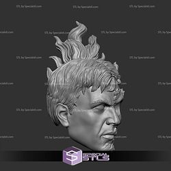 Custom Head STL Johnny Blaze Ghost Rider