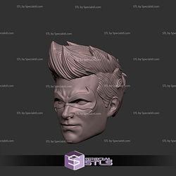 Custom Head STL Robin The Dark Knight Smirking