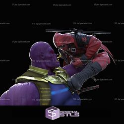 Deadpool Battle Thanos STL Files