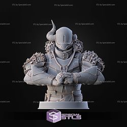 Destiny Lord Shaxx Bust STL Files