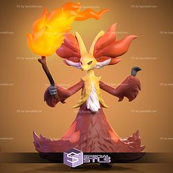 Delphox Pokemon Complete STL Files
