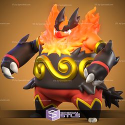 Emboar Pokemon Complete STL Files