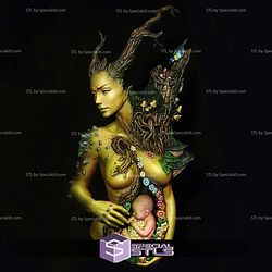 Gaia Mother of Earth Bust STL Files