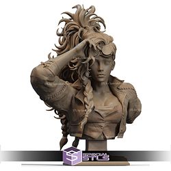 Gemma Monster Hunter Mechanic Bust STL Files
