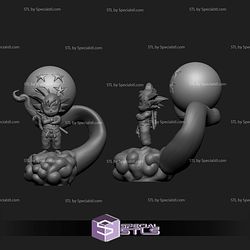 Goku Kid Stand on Cloud STL Files