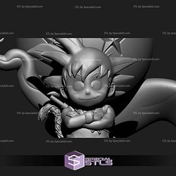 Goku Kid Stand on Cloud STL Files