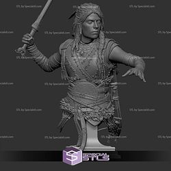 Freya God Of War Ragnarok V2 Bust STL Files
