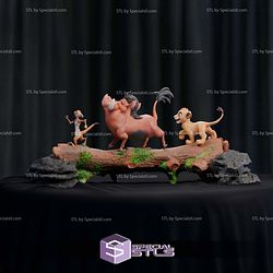 Lion King Diorama STL Files