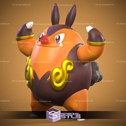 Pignite Pokemon Complete STL Files