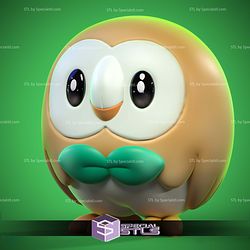 Rowlet Pokemon Complete STL Files