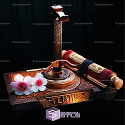 Stand Display for Corrupted Tenjin Mask STL Files
