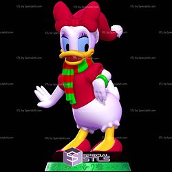 Super Basic STL Daisy Duck Christmas