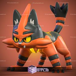 Torracat Pokemon Complete STL Files