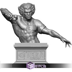 Tygra Red and Black Bust Thundercats STL Files
