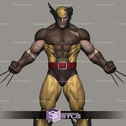 Wolverine Battle Damage STL Files