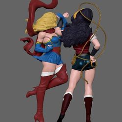 Wonderwoman and Supergirl