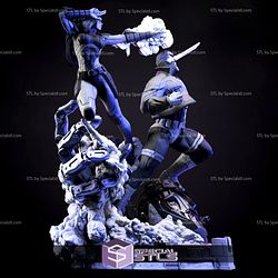 Jean Grey and Cyclops 3D Printable STL Files V2