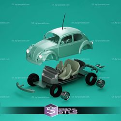 1963 Volkswagen Beetle 1-64 3D Printer Files