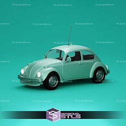 1963 Volkswagen Beetle 1-64 3D Printer Files