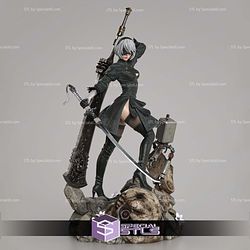 2B Nier Automata Flower Base 391mm 3D Printer Files