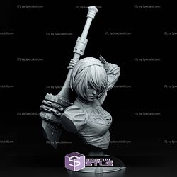 2B Nier Automata Bust 167mm 3D Printer Files