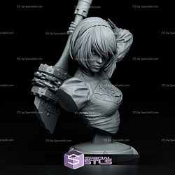 2B Nier Automata Bust 167mm 3D Printer Files