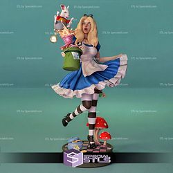 Alice Wonderland 1-4 Diorama 3D Printer Files