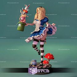 Alice Wonderland 1-4 Diorama 3D Printer Files