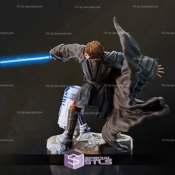 Anakin Skywalker and R2D2 217mm 3D Printer Files