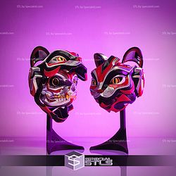 Articulated Cat Bot Mask STL Files