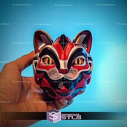 Articulated Cat Bot Mask STL Files