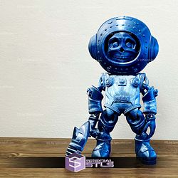 Basic STL Astronaut Skelenaut Blaster Articulated Print in Place