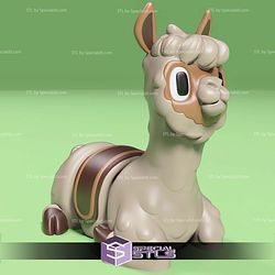 Basic STL Alpi Cute Alpaca Articulated Print in Place