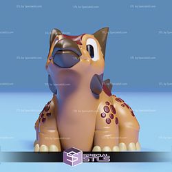 Basic STL Ankylosaurus Cute Dinosaur Articulated Print in Place