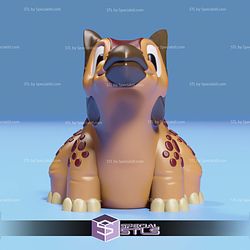 Basic STL Ankylosaurus Cute Dinosaur Articulated Print in Place