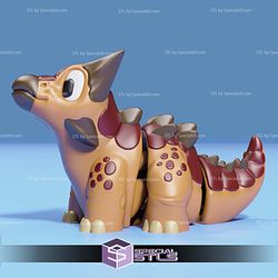 Basic STL Ankylosaurus Cute Dinosaur Articulated Print in Place