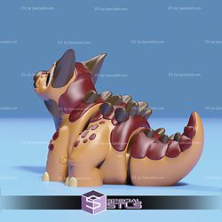 Basic STL Ankylosaurus Cute Dinosaur Articulated Print in Place