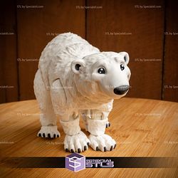 Basic STL Collection Articulated Polar Bear Santa