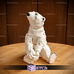 Basic STL Collection Articulated Polar Bear Santa