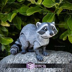 Basic STL Collection Articulated Raccoon